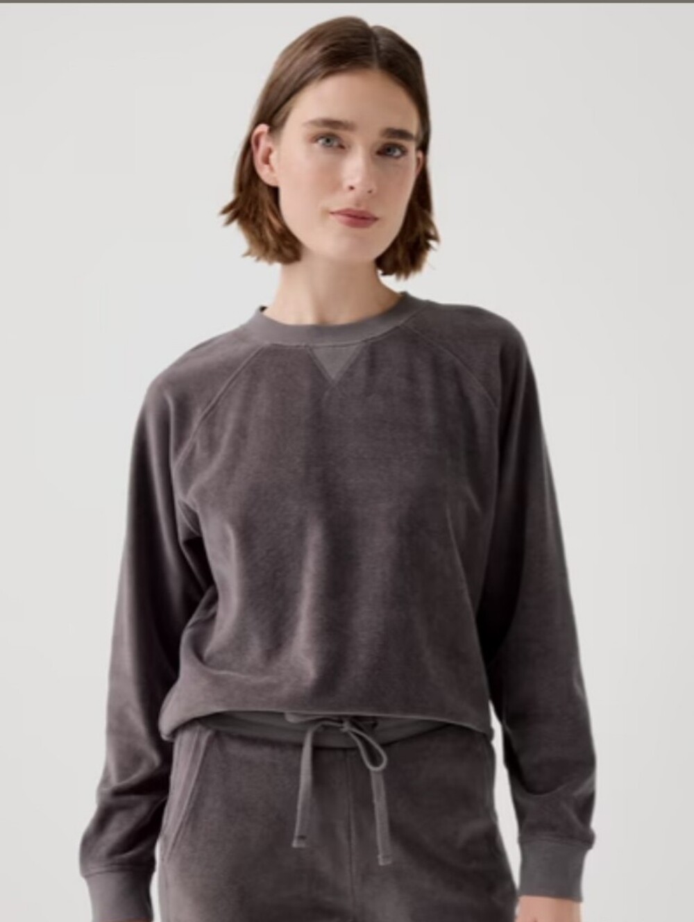 Pact Women's Pure Velour Crew Sweatshirt Graphite 100% Organic‎ Cotton Sz XXL